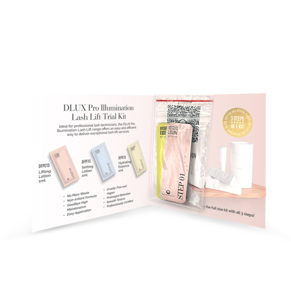 Illumination Lash Lift Trial Kit Step 1, 2 & 3 - 1 Sachet each