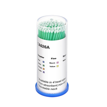 DLUX Disposable Regular Micro Brush Green - 100 Pack 1