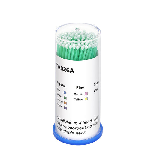 DLUX Disposable Regular Micro Brush Green - 100 Pack 1