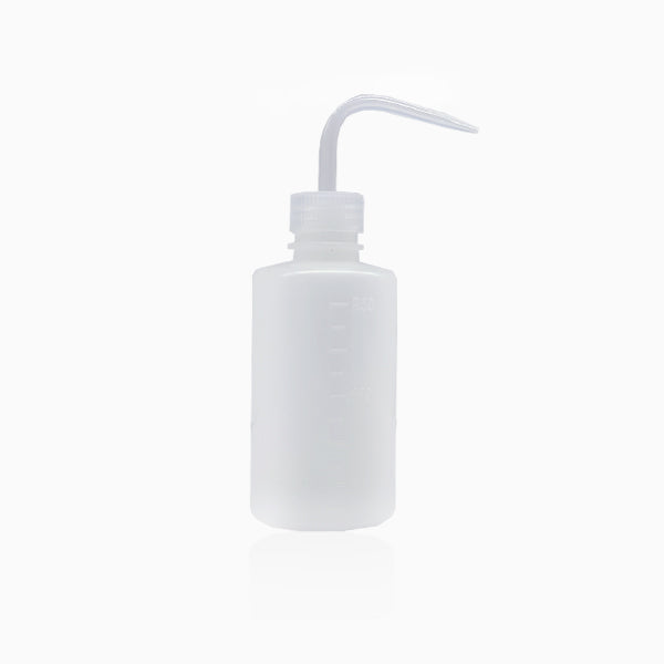 Non Spray Squeeze Bottle Curved Nozzle Empty 250ml
