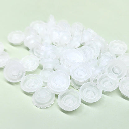Eyelash Extension Adhesive Flower Blooming Cup Clear - 16mm Diameter - 100 Pieces