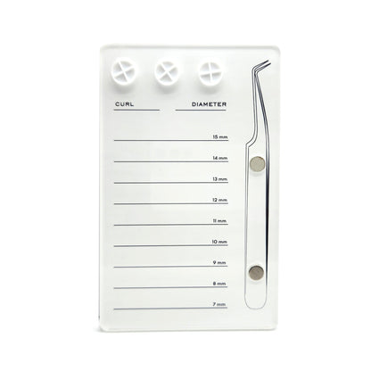 Acrylic Eyelash Display Tray - White