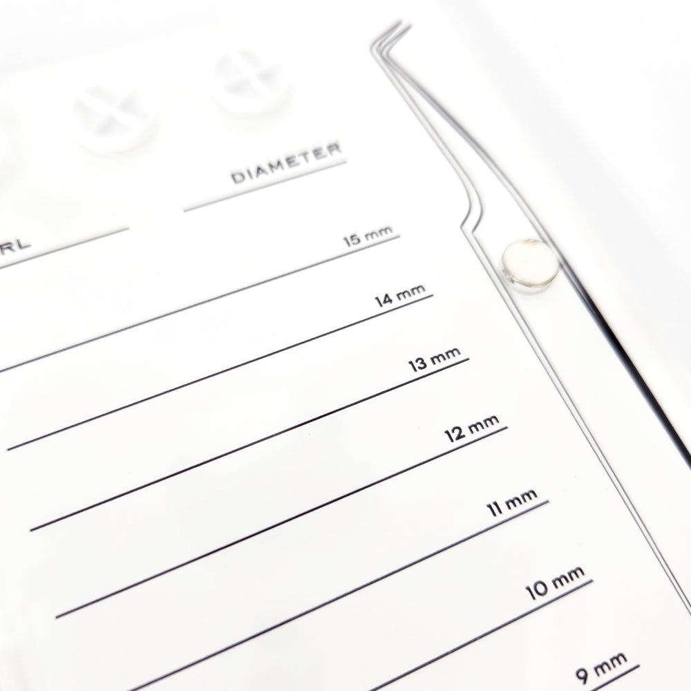 Acrylic Eyelash Display Tray - White