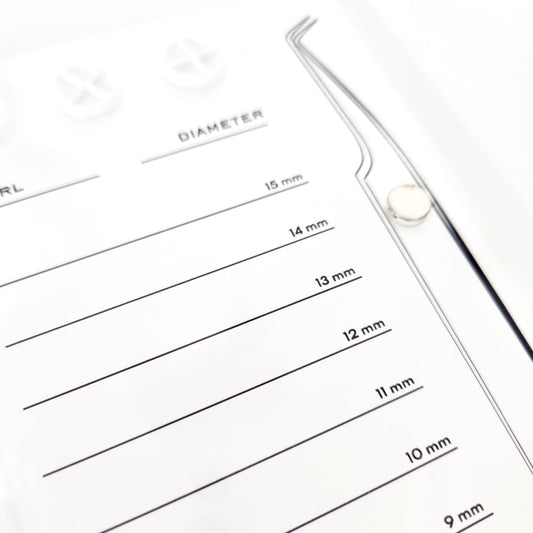 Acrylic Eyelash Display Tray - White