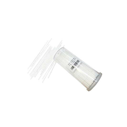 Disposable Long Tip Micro Brush White - 100 Pieces